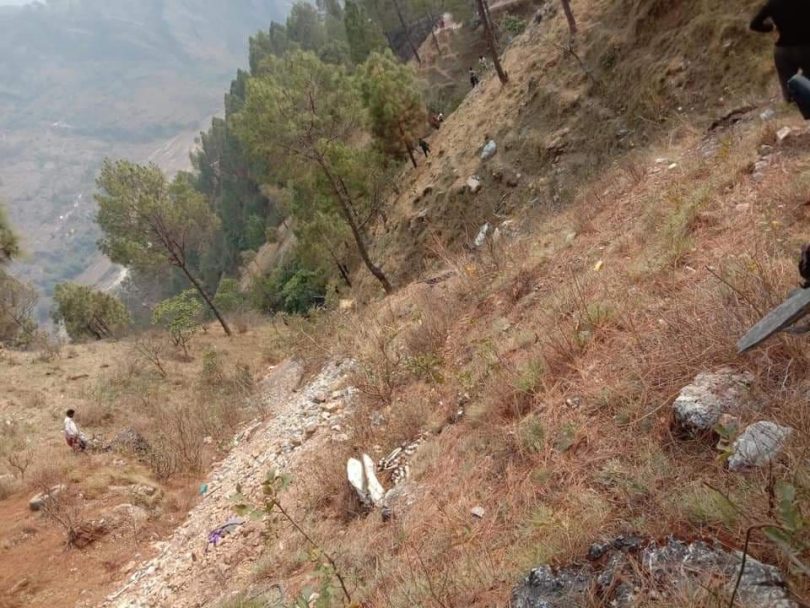 बैतडीको पञ्चेश्वरमा जीप दुर्घटना हुँदा ५ जनाको मृत्यु