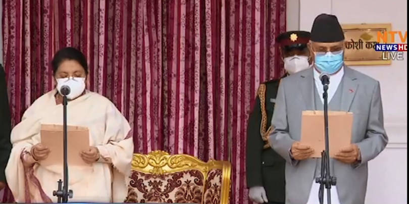 प्रधानमन्त्री केपी ओलीलाई पुनः शपथ ग्रहण गराउन माग गर्दै सर्वोच्च अदालतमा रिट निवेदन