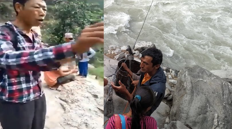 महाकाली नदी तर्ने क्रममा एसएसबीले तुइन काटिदिँदा एक व्यक्ति नदीमा बेपत्ता
