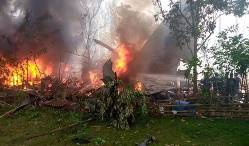 विहान सैन्य विमान दुर्घटना हुँदा १७ जनाको मृत्यु