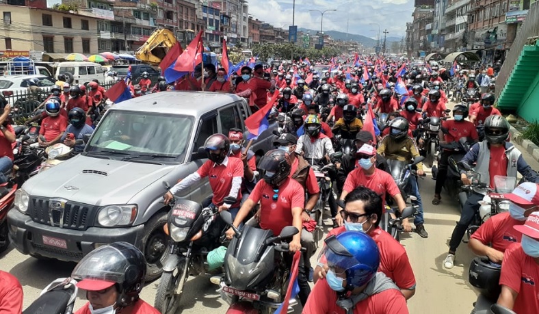 नेकपा एमालेद्वारा युवा दस्ता युथफोर्सको उपत्यका कमाण्ड फोर्स गठन