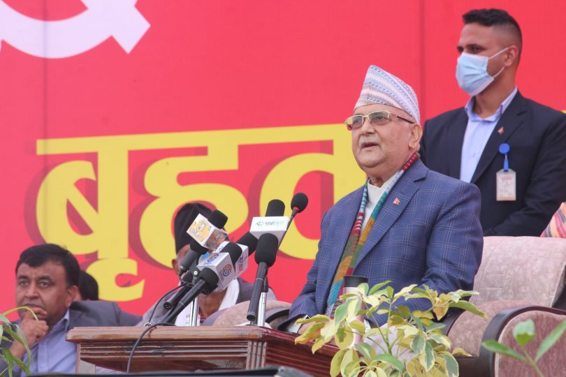 एमाले अध्यक्ष केपी ओलीले गरे वर्तमान सरकारलाई बुख्याँचासँग तुलना