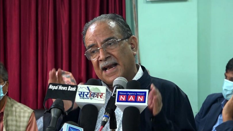 निर्वाचन प्रणाली र शासकीय स्वरुप लगायतका बिषयमा संविधान संशोधन गर्नुपर्ने दाहालको भनाई