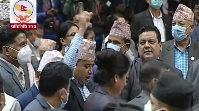 राष्ट्रिय सभाको बुधबारको बैठकमा पनि प्रमुख प्रतिपक्षी दल नेकपा (एमाले) को अवरोध कायमै