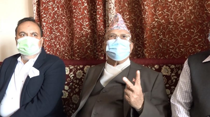एमसीसीबारे झुट नबोल्न प्रधानमन्त्री देउवा र माओवादी केन्द्रका अध्यक्ष दाहाललाई ओलीको चेतावनी
