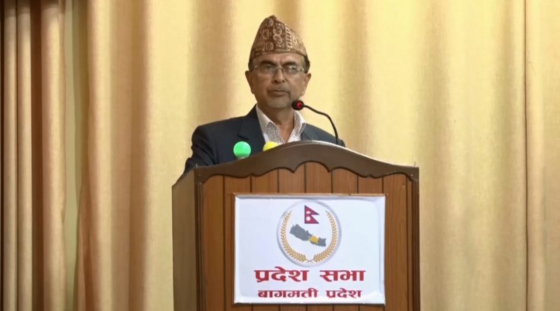 वागमती प्रदेशका मुख्यमन्त्री राजेन्द्र पाण्डेलाई विश्वासको मत