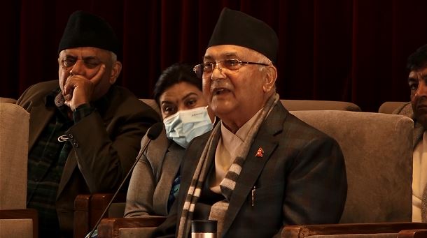 आफ्ना पार्टीका सांसदहरुलाई धम्की नदिन सभामुख अग्नीप्रसाद सापकोटालाई ओलीको चेतावनी
