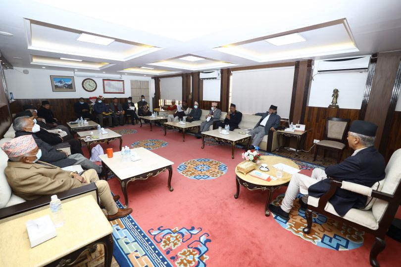 प्रधानमन्त्री देउवाले बोलाएको सर्वदलीय बैठक निष्कर्ष विहिन