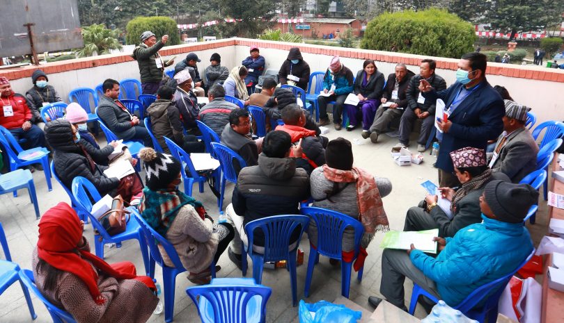 नेकपा माओवादी केन्द्रको जारी आठौं महाधिवेशनमा समूहगत छलफल