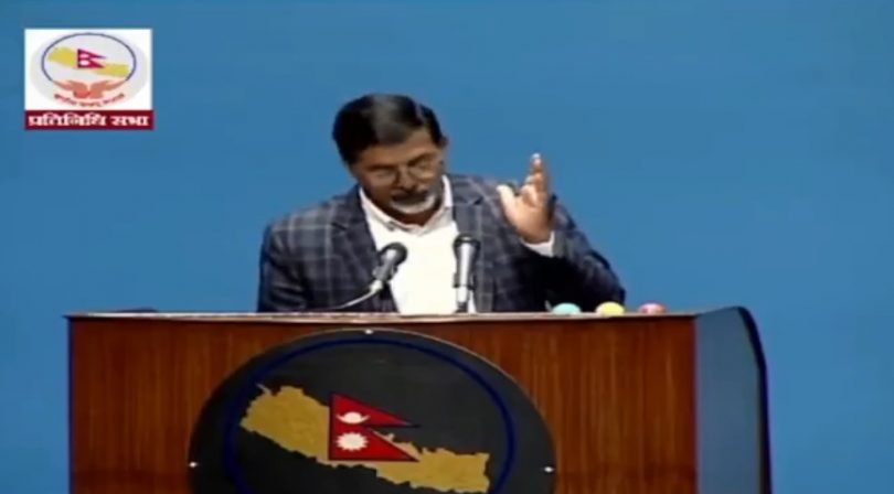 अर्थमन्त्री जनार्दन शर्माको प्रष्टोक्ति