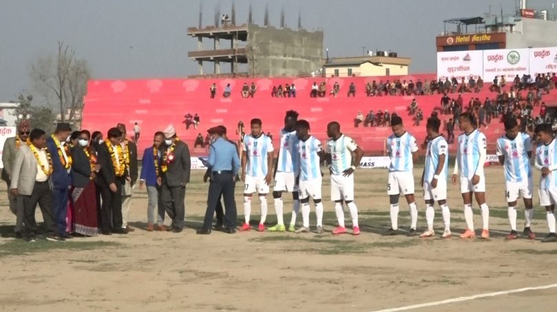 सुदुरपश्चिम खप्तड गोल्डकप फुटबल प्रतियोगितामा मनाङ मर्स्याङ्दी क्लबको विजयी सुरुवात