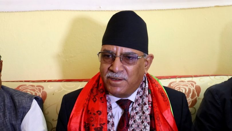 देश कठिन मोडमा पुग्दा काँध थाप्ने पार्टी माओवादी मात्रै हो: प्रचण्ड