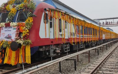 नेपाल र भारतका प्रधामन्त्रीद्वारा रेल सेवाको उद्घाटनसँगै रेल आइपुग्यो जनकपुर