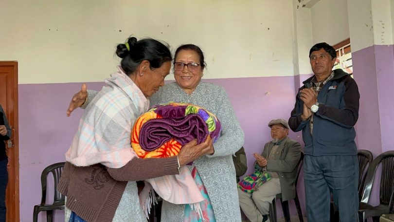 भारतको ७७औँ गणतन्त्र दिवसको अवसरमा धनकुटामा कम्बल वितरण