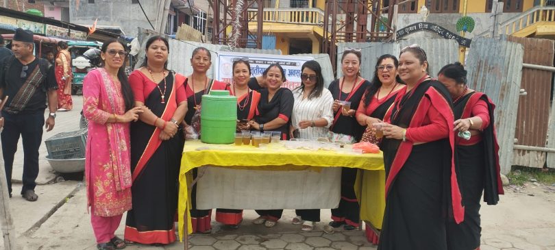 अक्षय तृतीयामा इटहरीमा नेवाः मिसा पुचद्वारा सातु–सर्वत वितरण