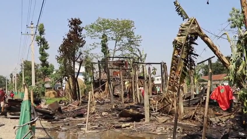 मोरङको रंगेलीमा आगलागी ः ३ घर जलेर नष्ट, ३५ लाख बराबरको क्षति