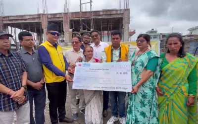 निःसहाय बालबालिका सेवा आश्रमको भवन निर्माणमा लायन्सको सहयोग